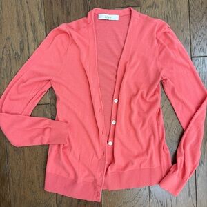 LOFT Coral Cardigan Sweater